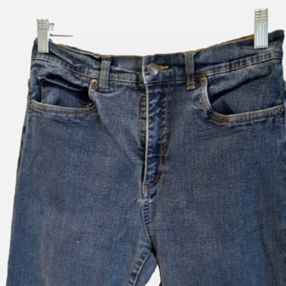 Focus Lifestyle Womens Jeans Sz 10 Blue Denim Slim Fit Stretch Plain Back Pocket - Picture 8 of 13